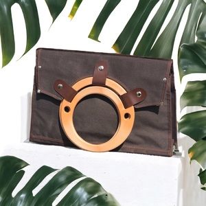 Vintage Fold-Down Tote